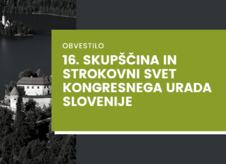 16. Skupščina Kongresnega urada Slovenije je prestavljena KUS