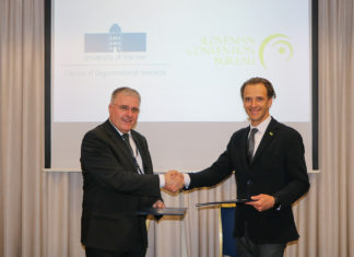 Podpis pogodbe o sodelovanju med Fakulteto za organizacijske vede Univerze v Mariboru in Kongresnim uradom Slovenije