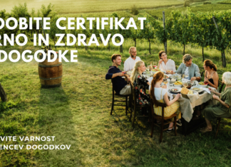 Ali želite pridobiti certifikat “Varno in zdravo na dogodke”?