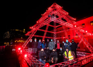 #WeMakeEvents: Christmas tree instead of a live concert Photo: Mi Delamo Dogodke Facebook